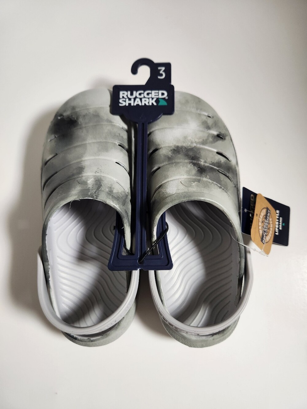 Kids Size 3 Slip On Shoes Rugged Shark